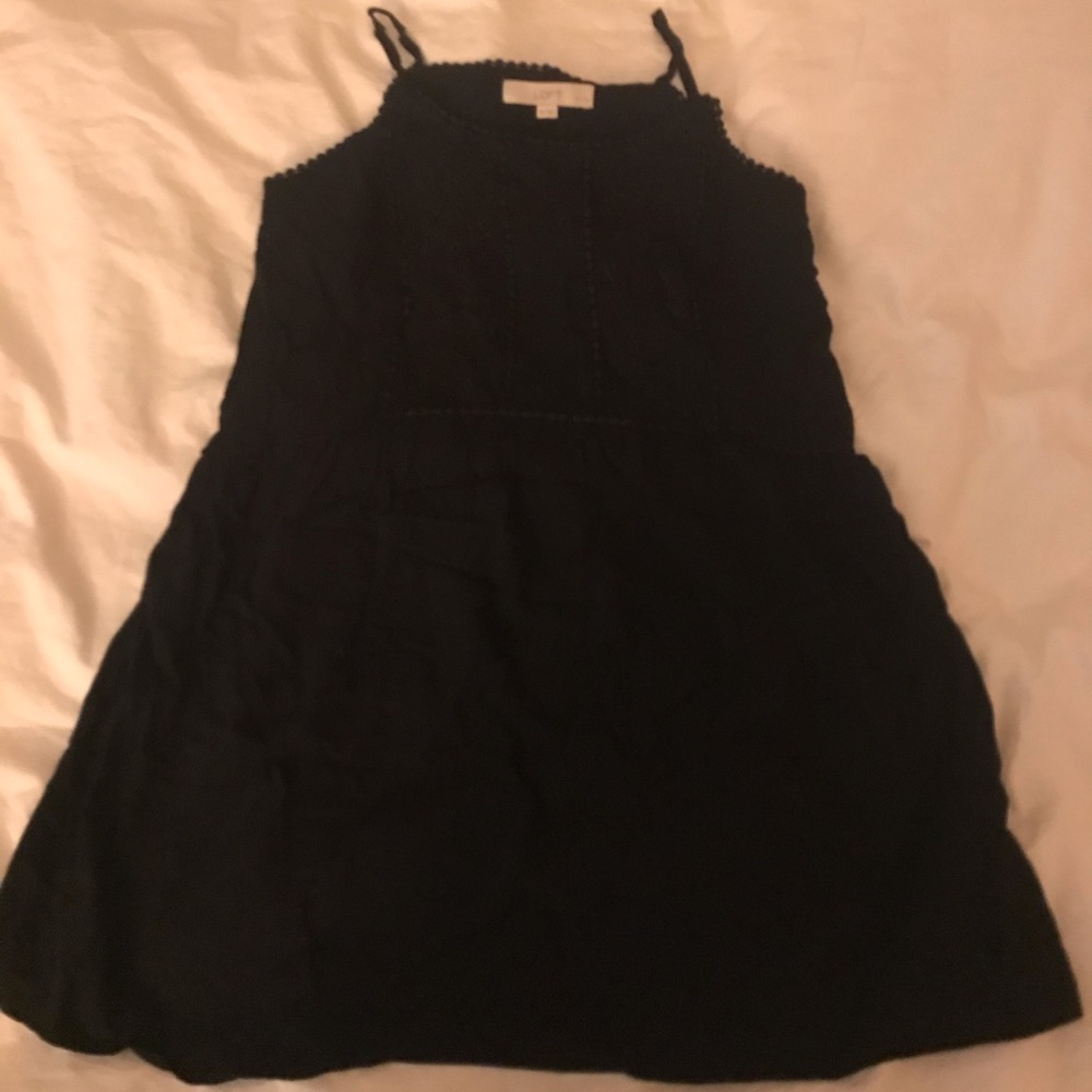 Petite Lacy Embroidered Strappy Swing Dress